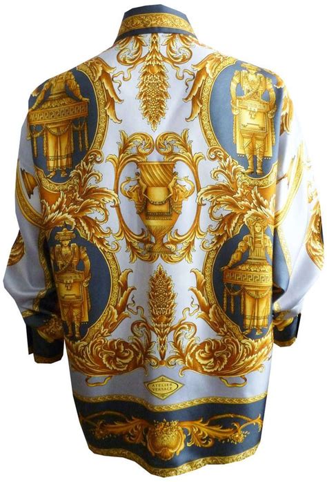 men's vintage versace silk shirts